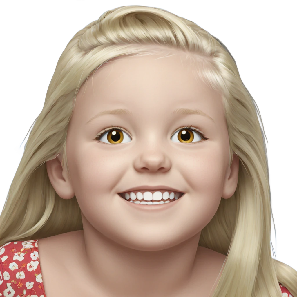 smiling girl with blonde hair emoji