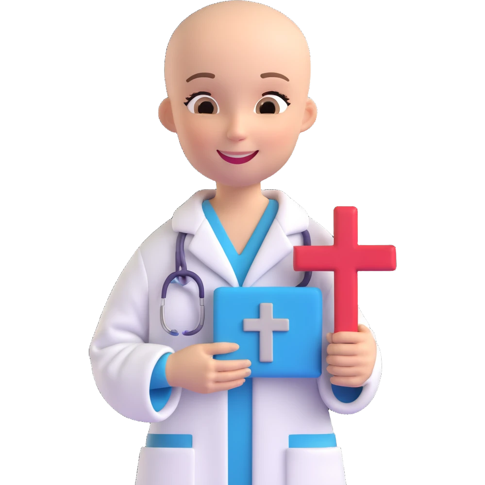 Discord role icon for 'pacientas' patient of a psychiatric clinic, calming blue #6fe8f3 color, 3D style, clean and simple, medical hospital theme, suitable for small display emoji