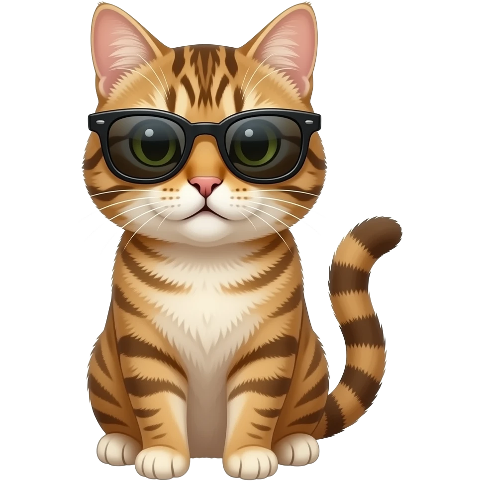 Cat wearing sunglasses emoji