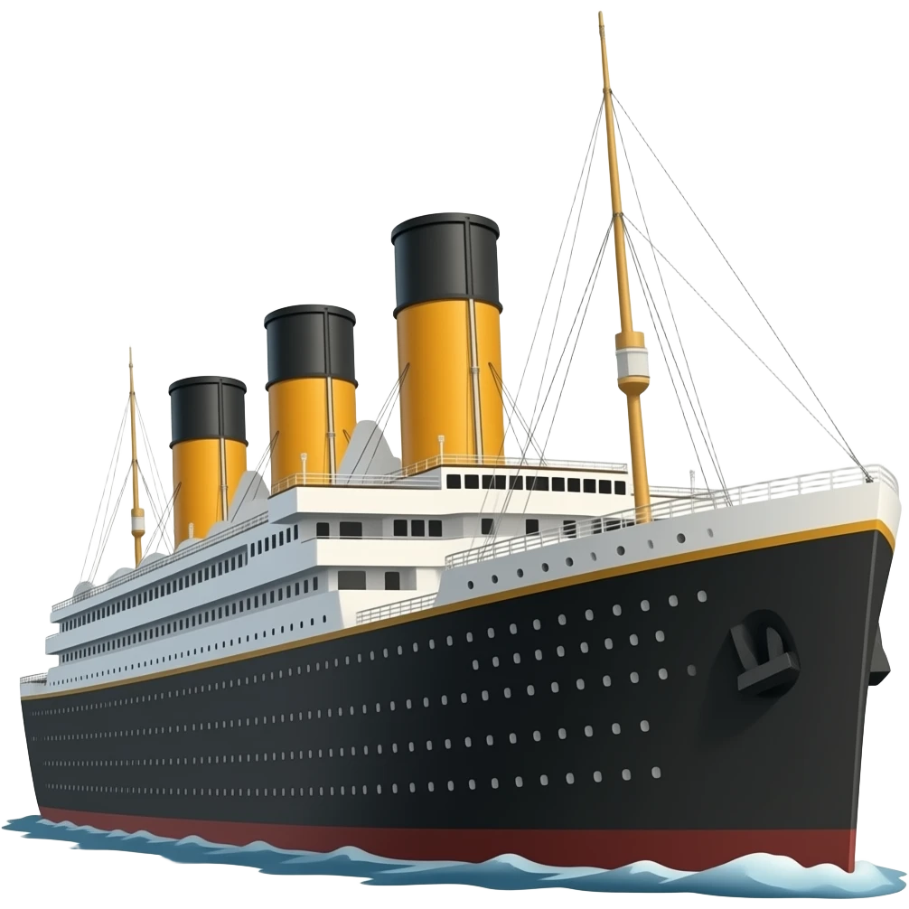 The titanic ship emoji