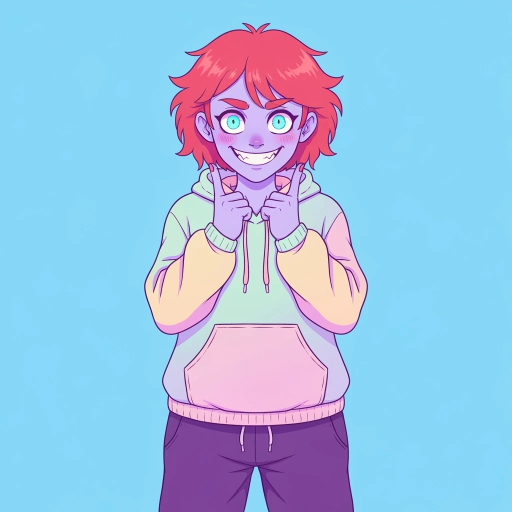 pastel horror profile picture, cute, expressive, minimal, variation 3 emoji