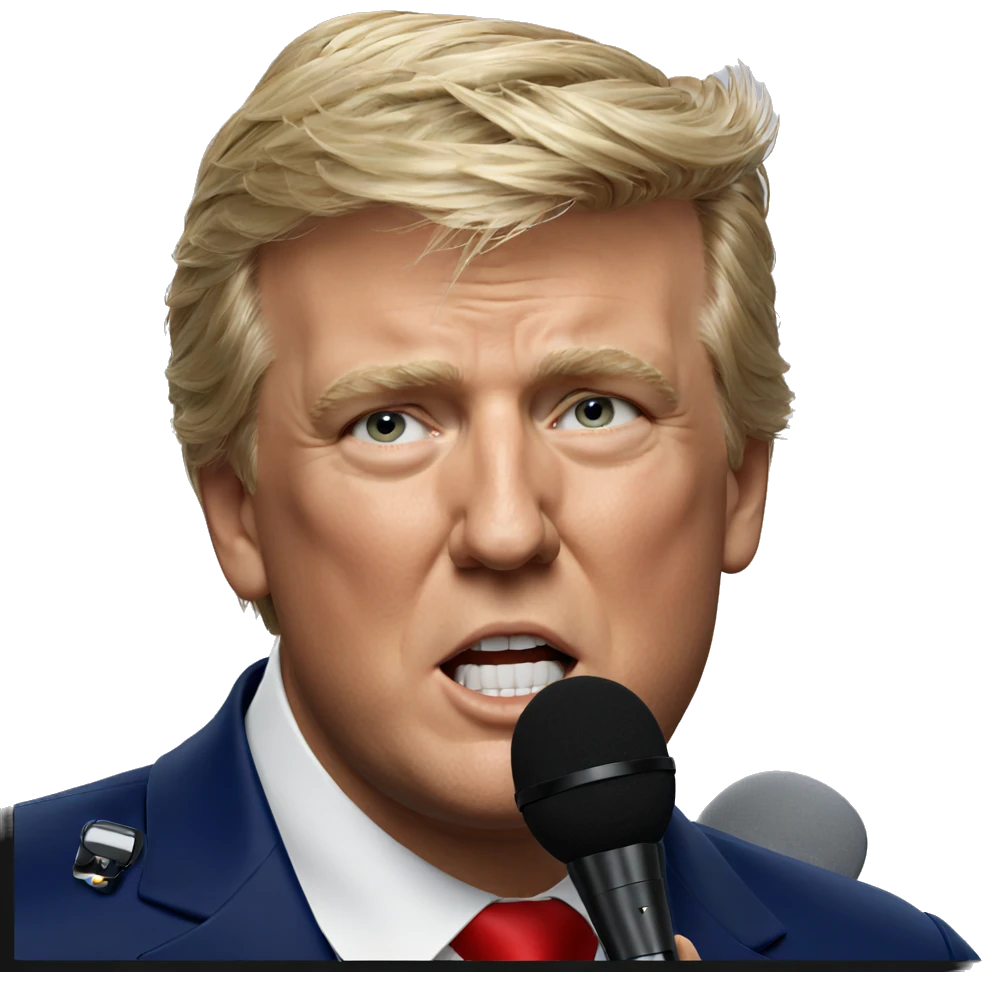 blonde boy with microphone portrait emoji