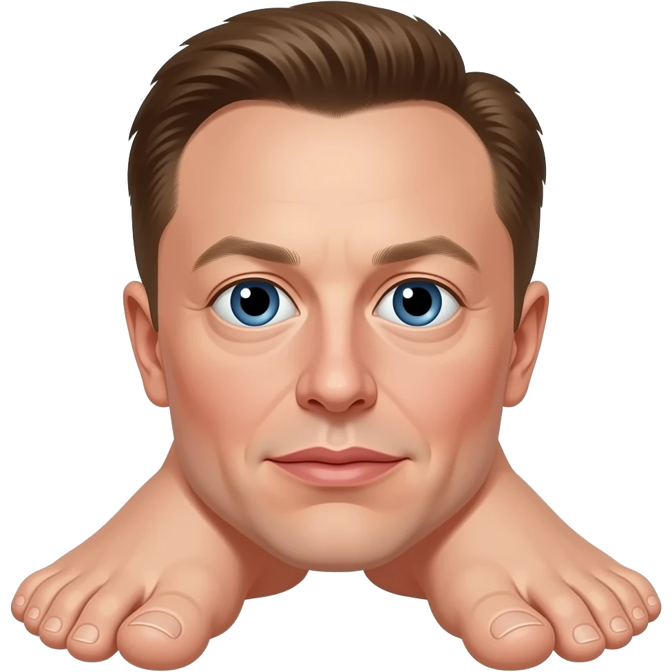Elon musk toes emoji
