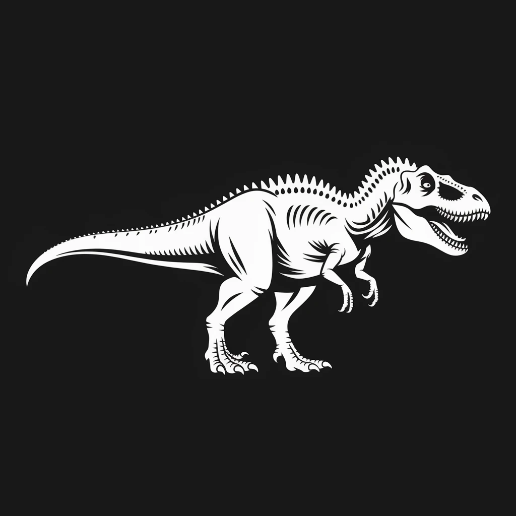 Tyrannosaurus icon black silhouette emoji