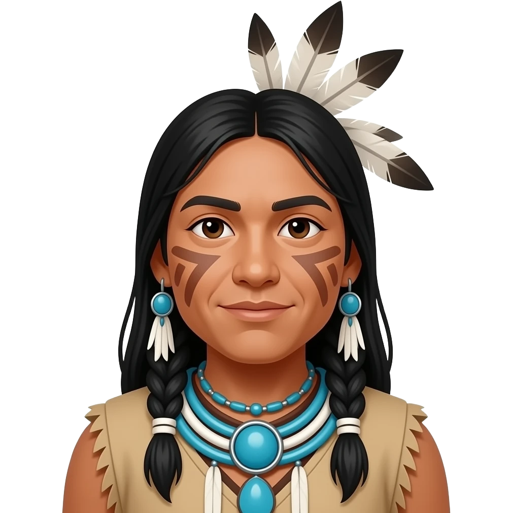 Guerrier autochtone emoji