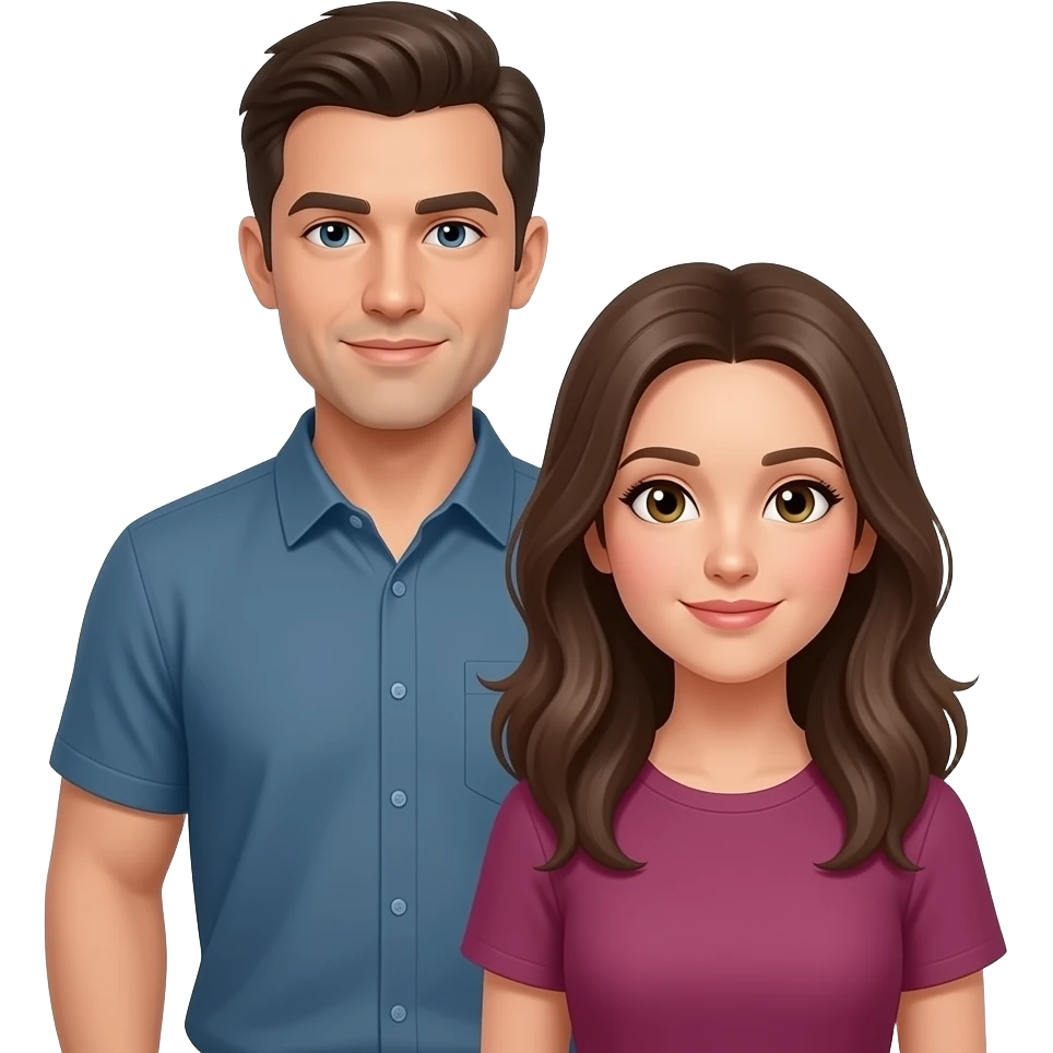 Un homme se maintient derrière elle emoji