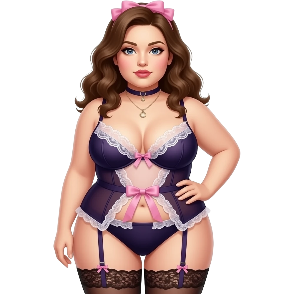Chubby Wife lingerie bdsm emoji