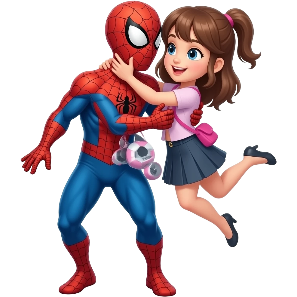 Spiderman save girlfriend emoji