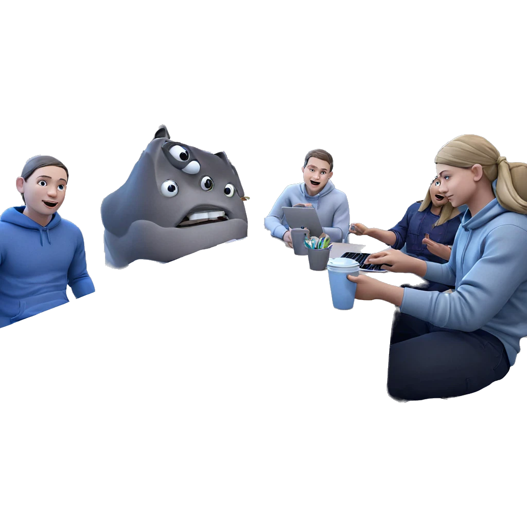 friends hanging out indoors emoji