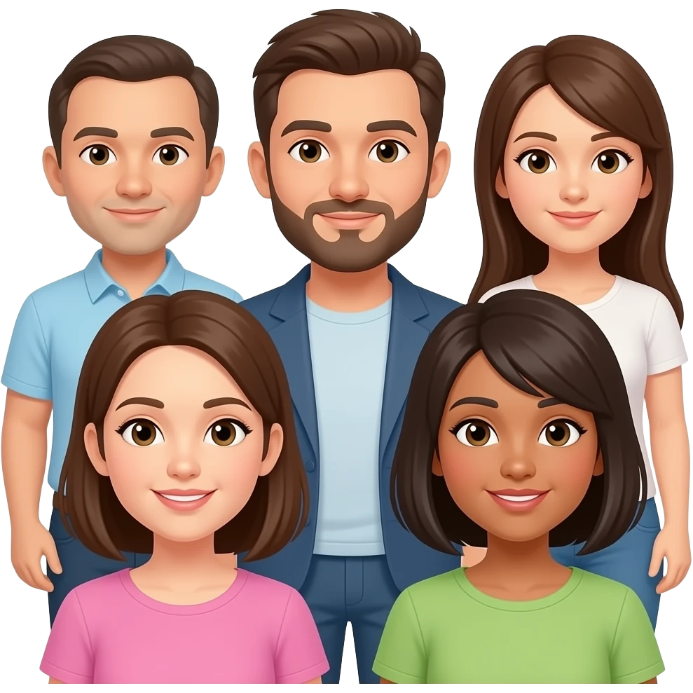 2 men and 4 women which are exactly 2 men and 4 women that are exactly 2 men and 4 women with a total of 6 emoji