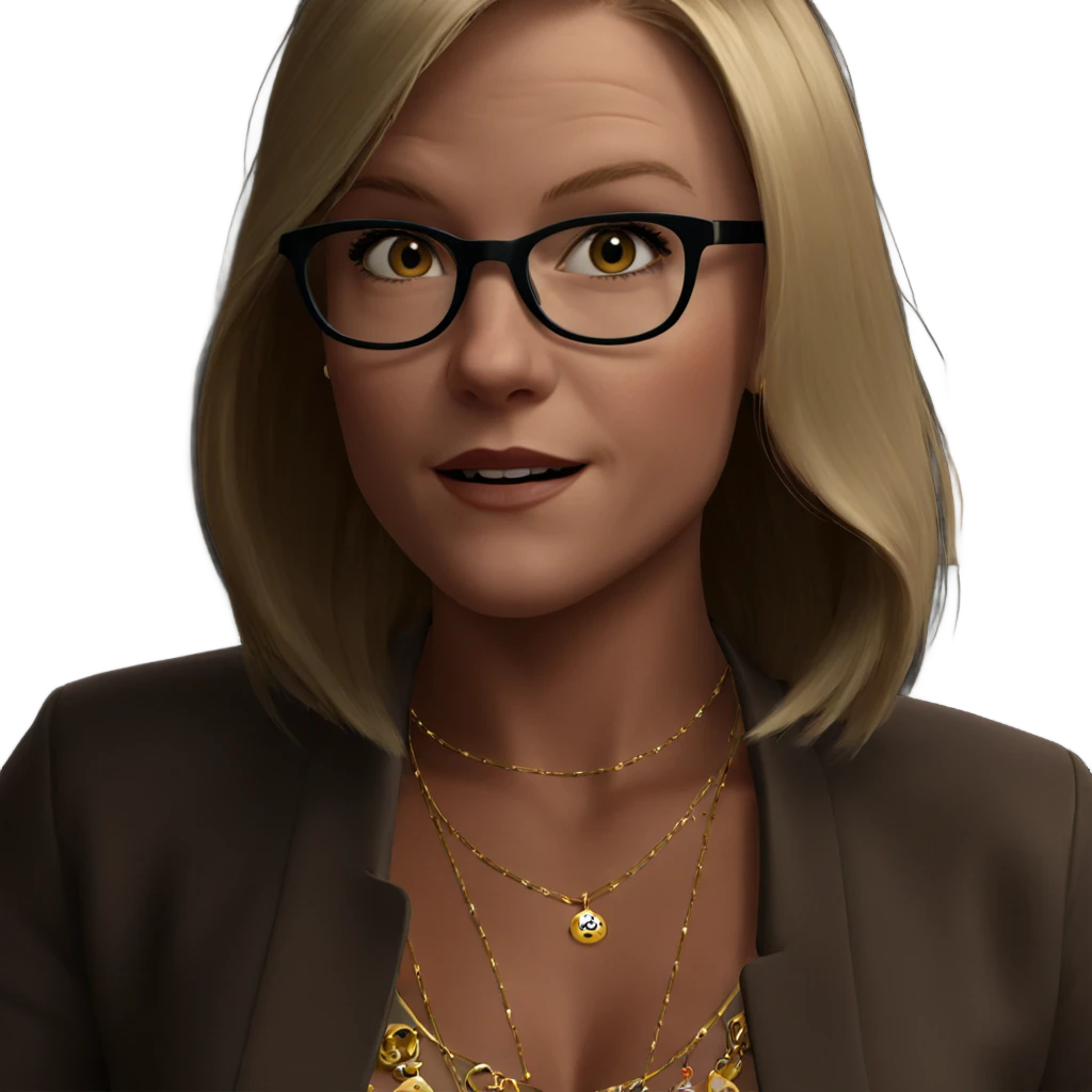 blonde girl with jewelry emoji