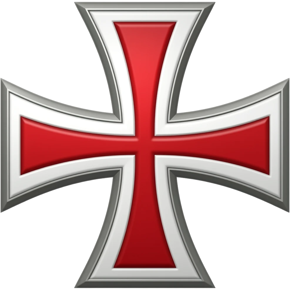 The knights templar cross emoji