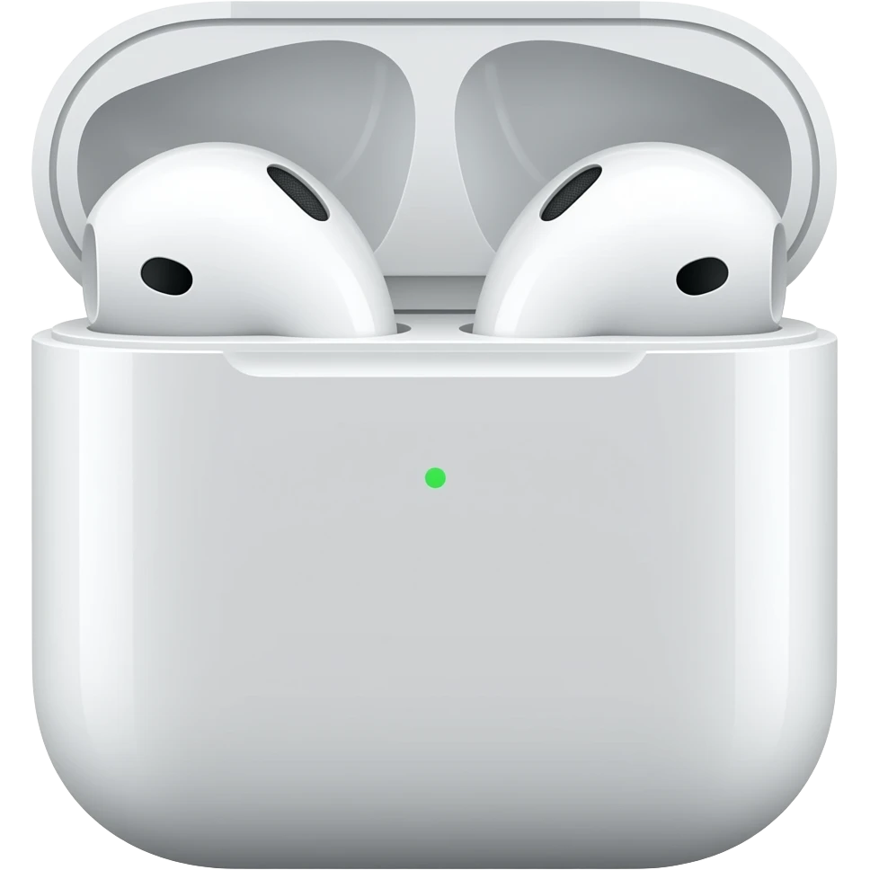 new airpods with airpods case emoji