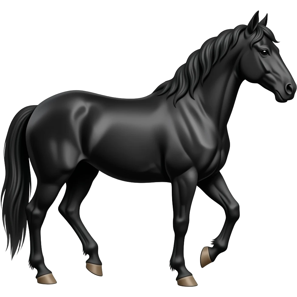 Black horse emoji