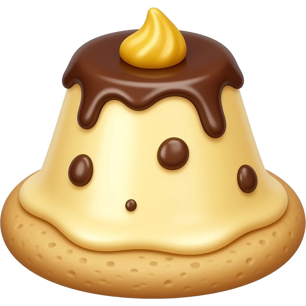 Banna pudding cookie emoji
