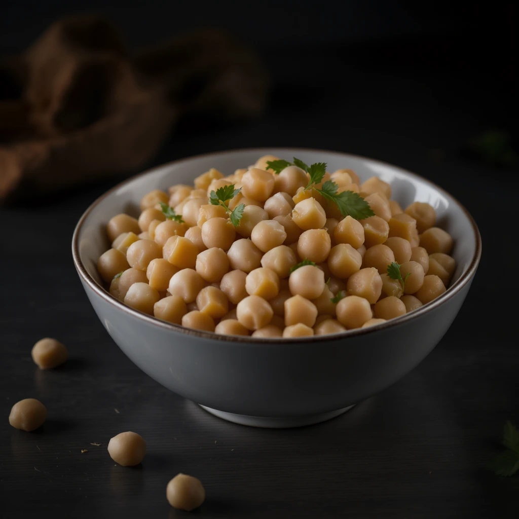 a bowl of chickpeas, realistic style emoji