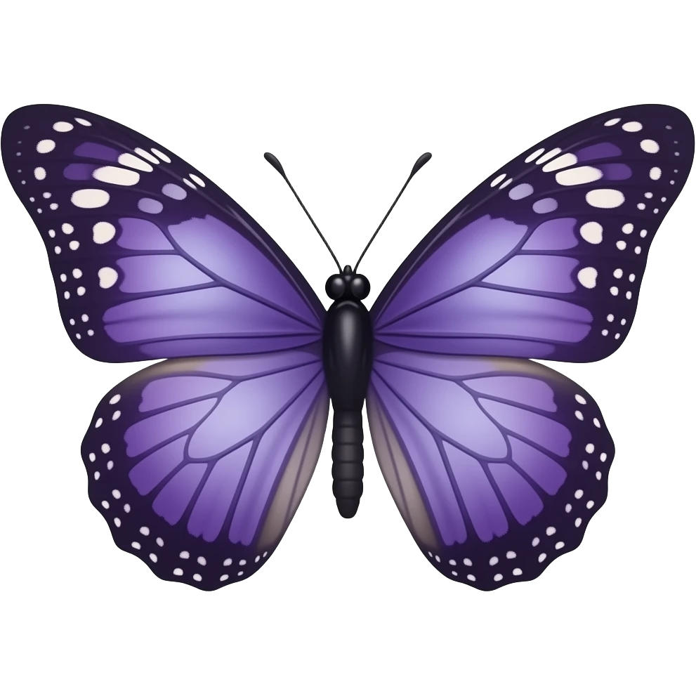 Purple butterfly emoji