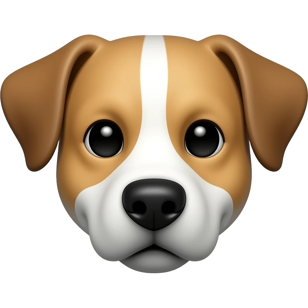 Contorno de cara de perro emoji