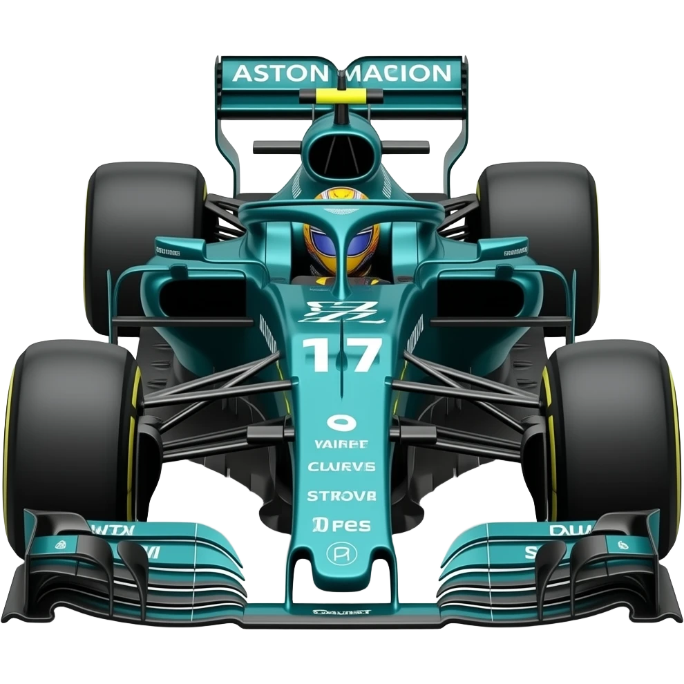 Lance stroll Aston Martin f1 car emoji