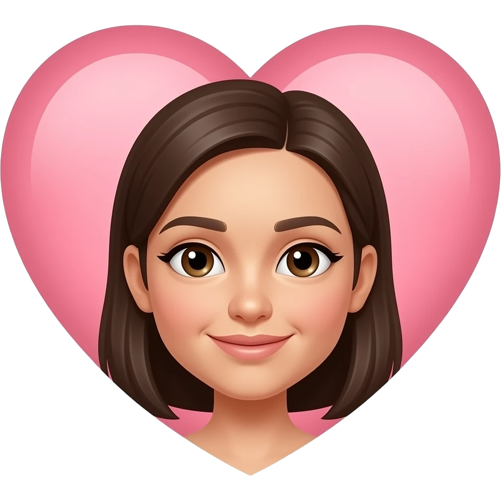 cheks uder the heart emoji