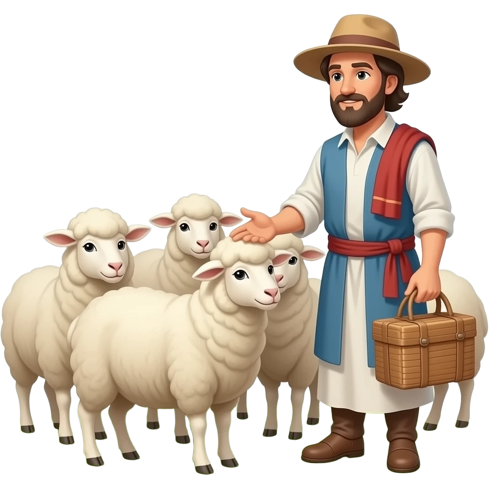 Sheep Care taker emoji