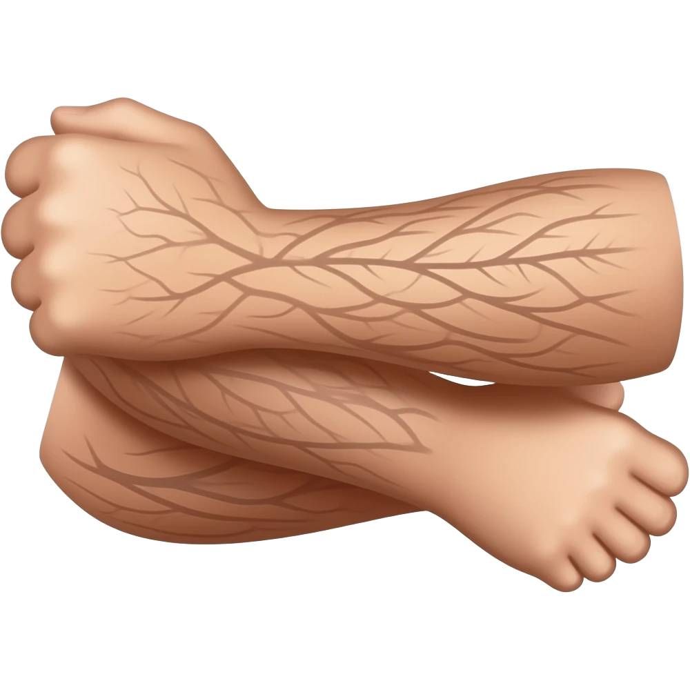 Forearm with veins emoji