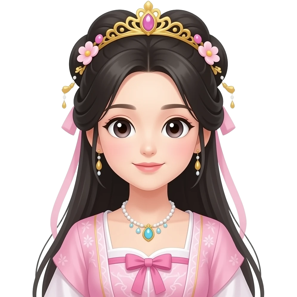 beautiful chinese 15 year old princess slightly anime emoji