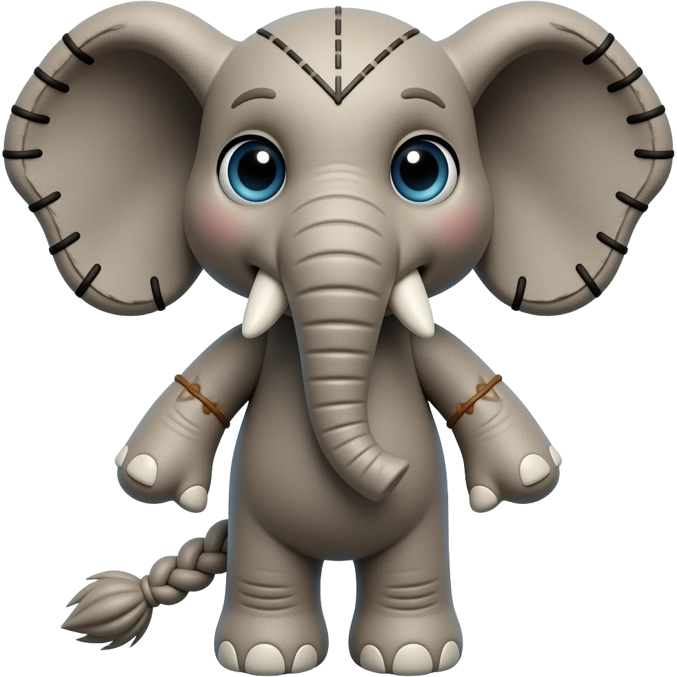Elephant voodoo doll emoji