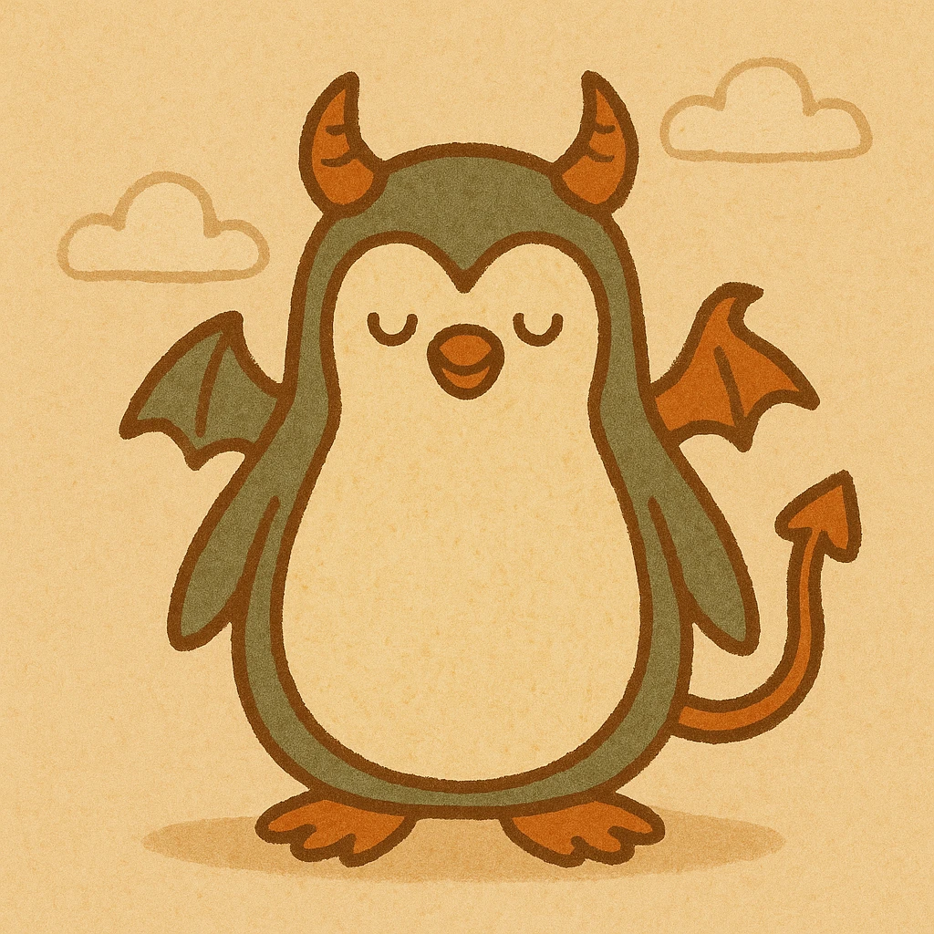 linux penguin demon emoji