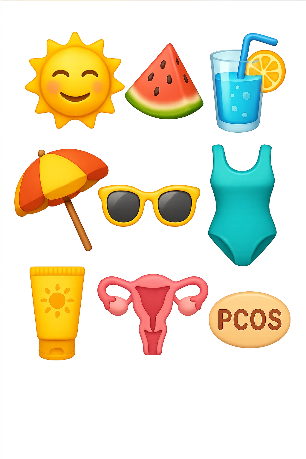 ESTATE E PCOS EMOJI STILE IPHONE emoji