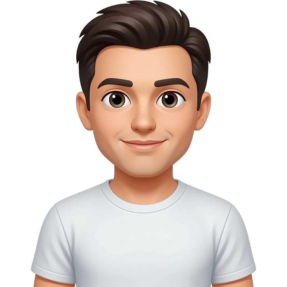 Guy wearing a  t-shirt emoji