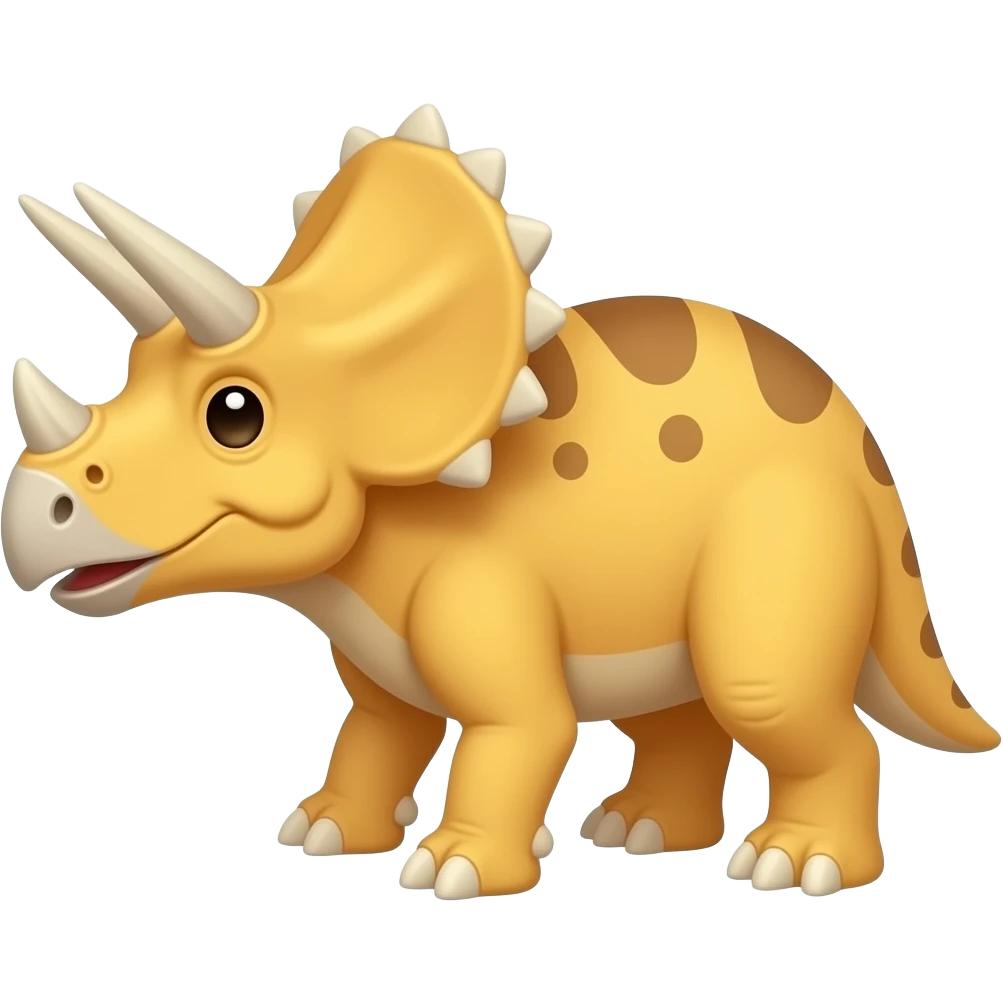 Yellow triceratops emoji emoji