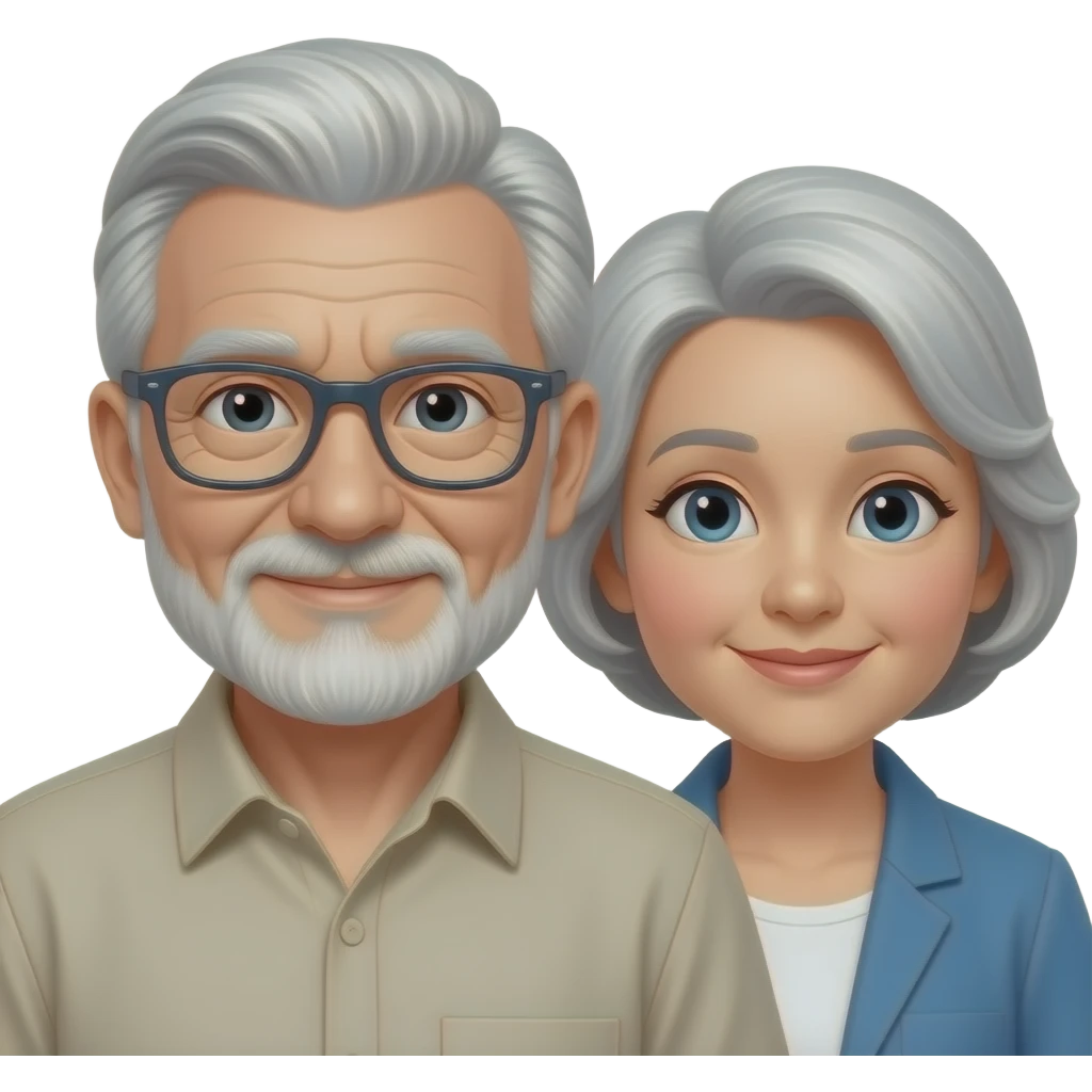 Pareja de viejos emoji