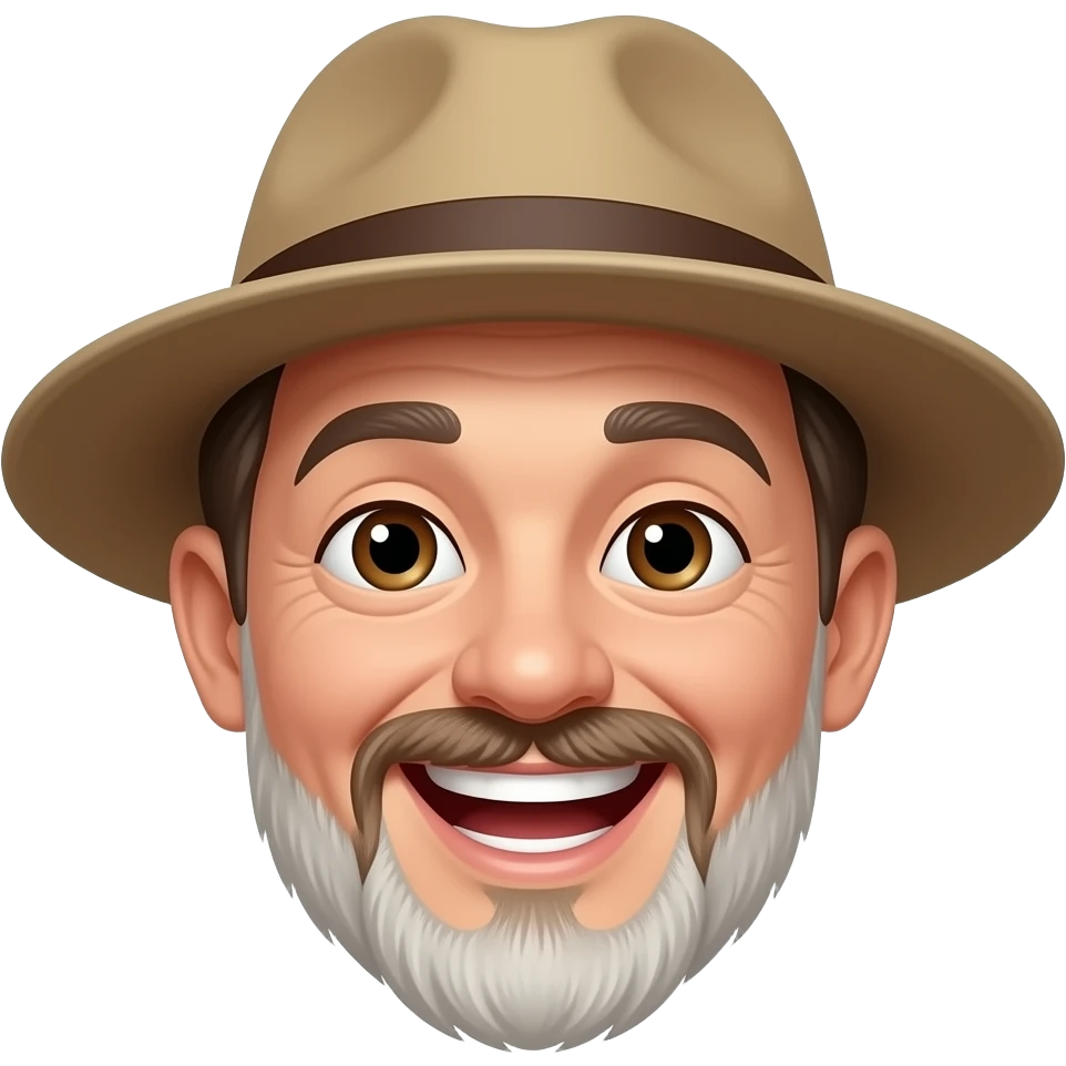 laughing emoji wearing a hat emoji