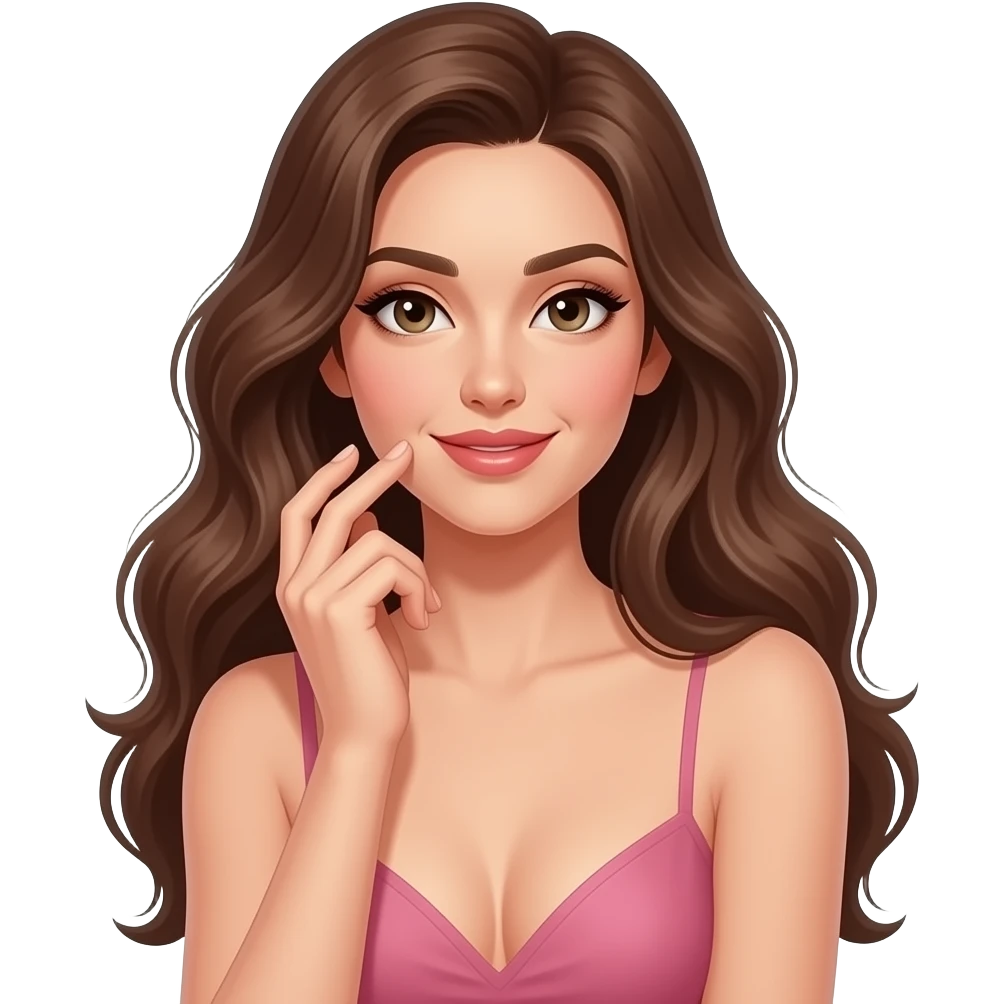 Femme sensuelle qui essaye de donner envie d’elle emoji