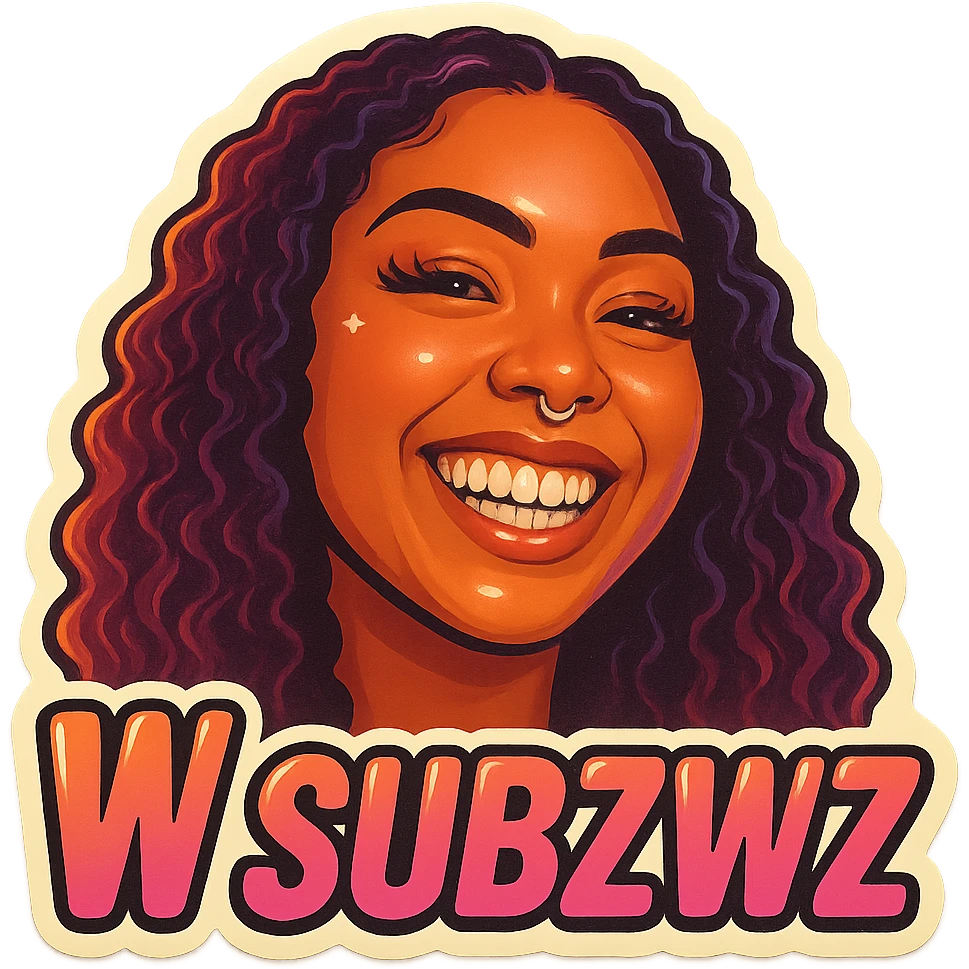 Grin 
add the words W Subzwz in pink  emoji