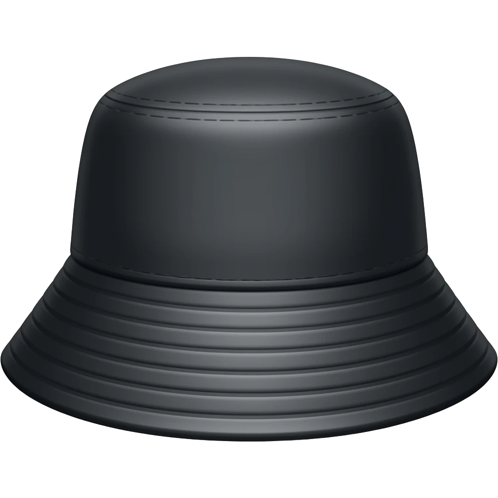 A black stylish flat Brixton fashion Greek fisherman’s cap newsboy’s cap, separated emoji