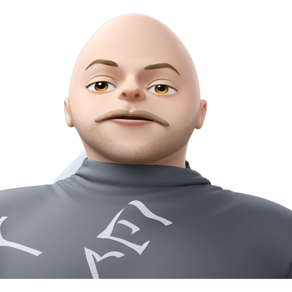 bald meme boy with beard emoji