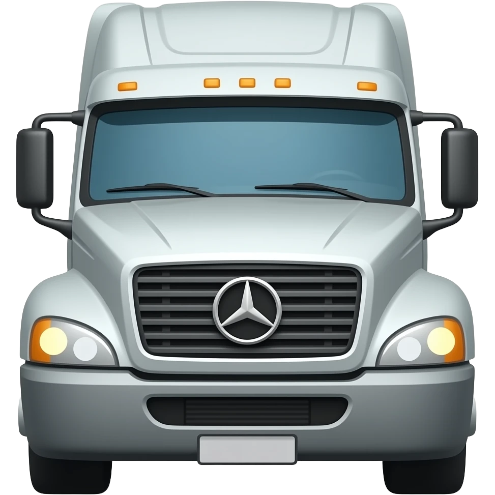 emoji camion en frontal sans arrière plan emoji