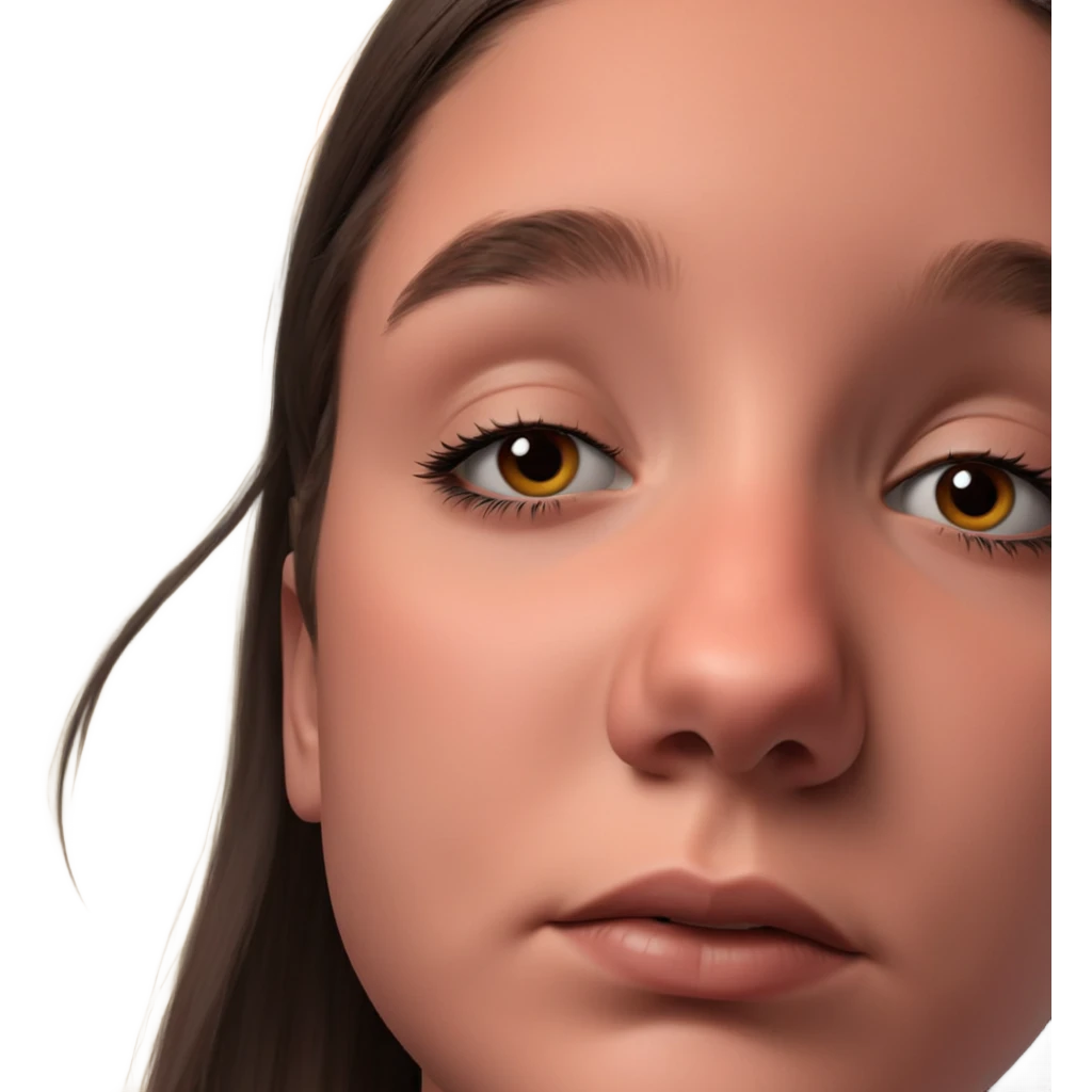 mysterious girl portrait gazing emoji