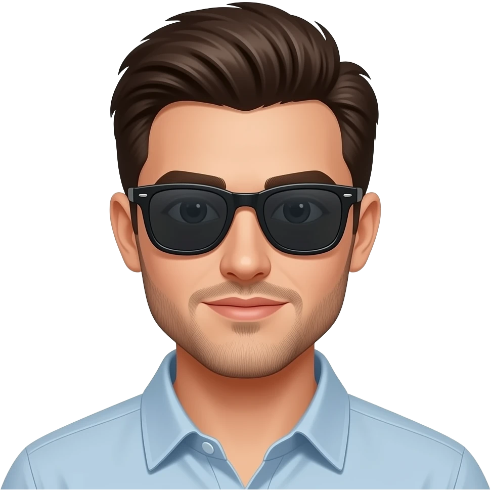 handsome guy with shades emoji