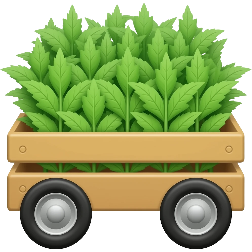 Weed cart emoji