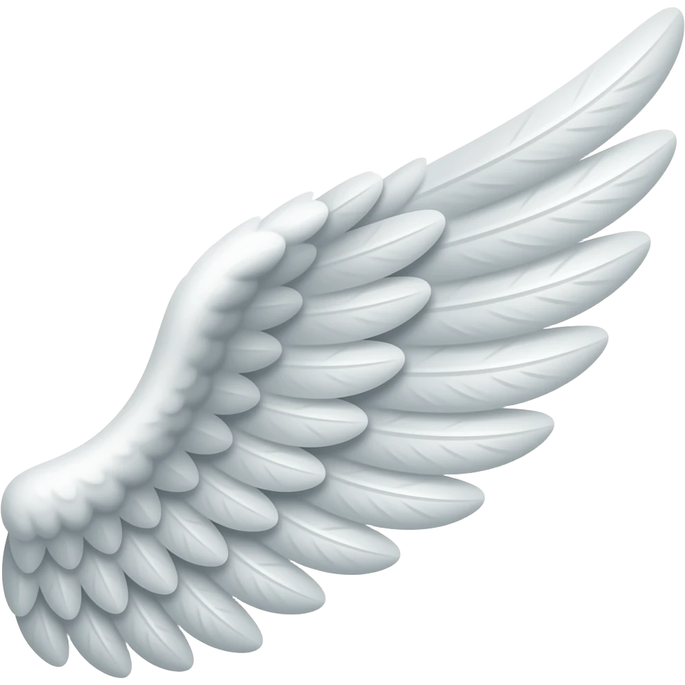 Aile droite d’ange emoji