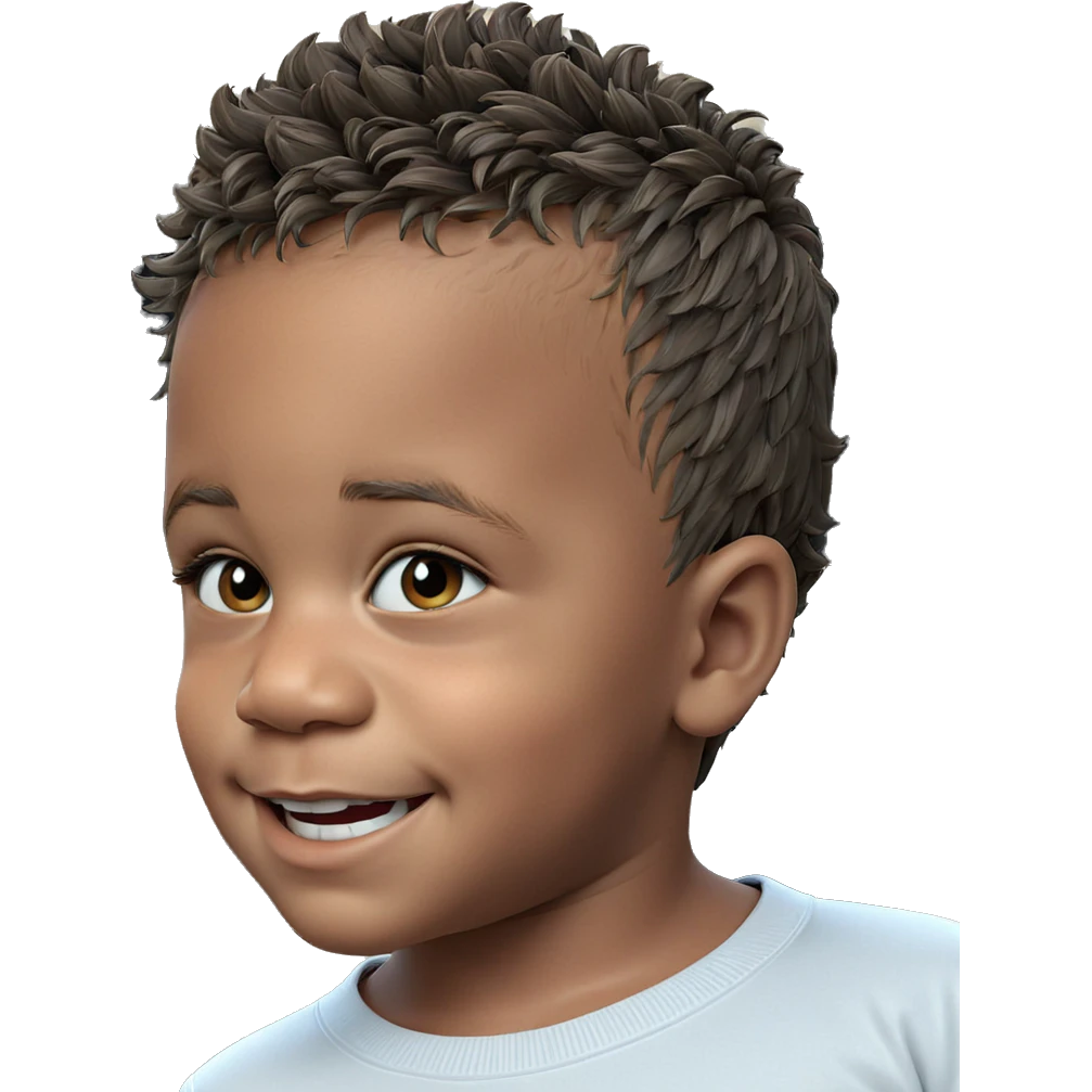 smiling boy in white shirt emoji