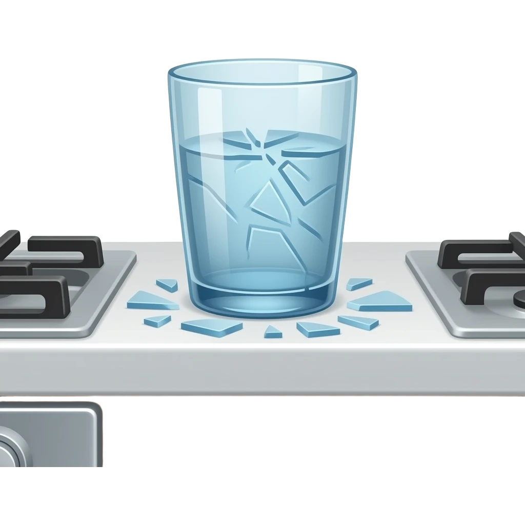 broken water glass emoji