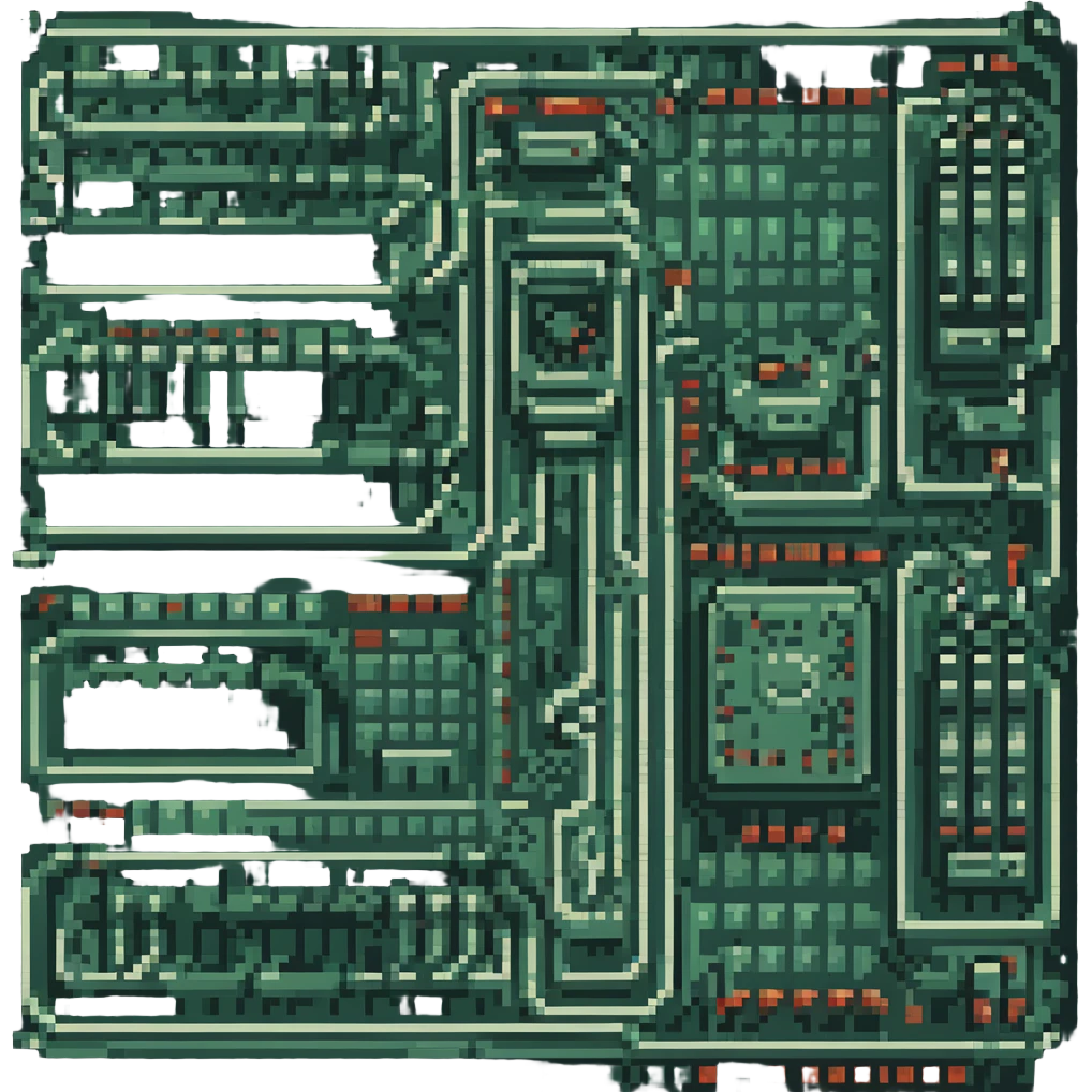 Retro circuit board  emoji