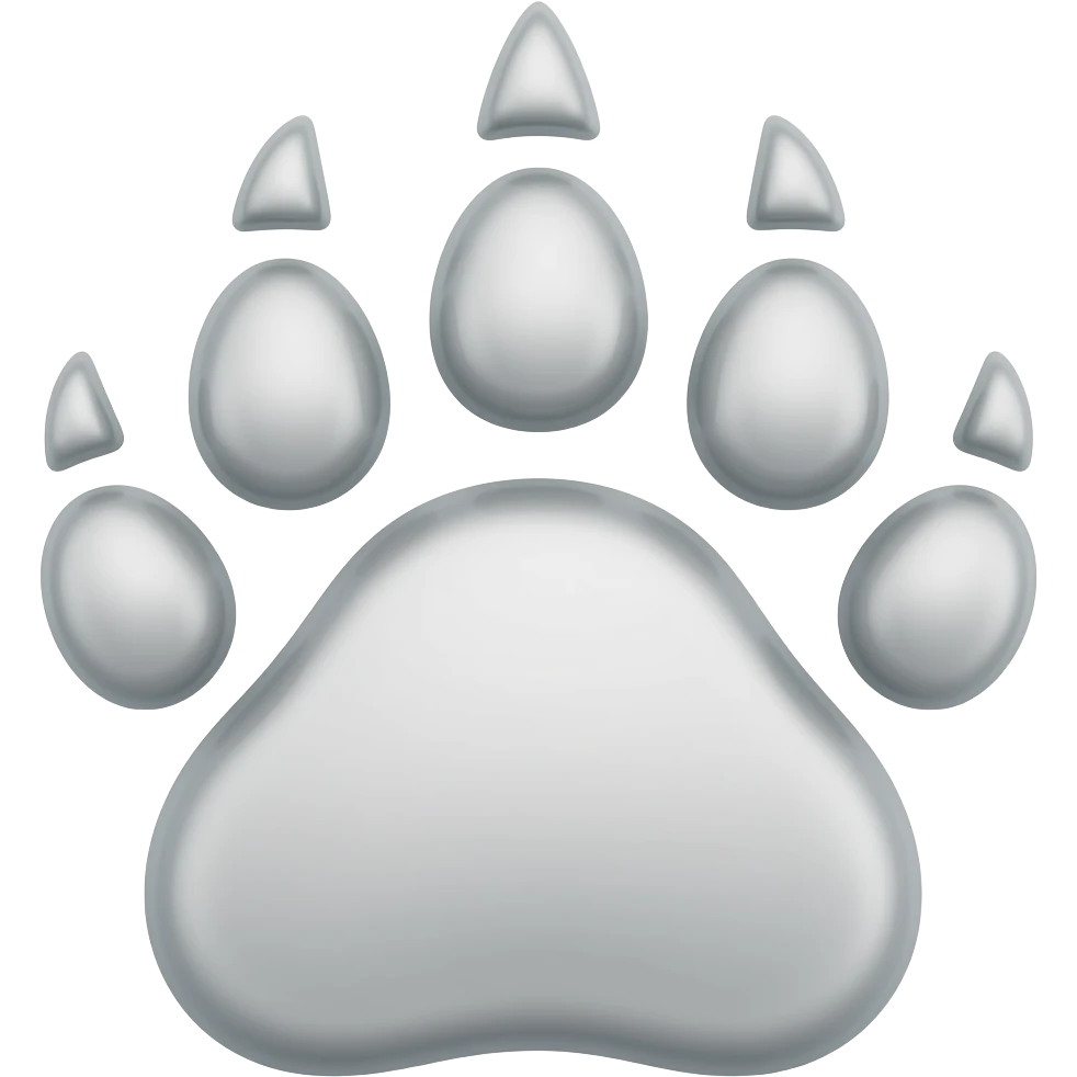 silver bear claw marks show claw marks - NO BACKGROUND emoji