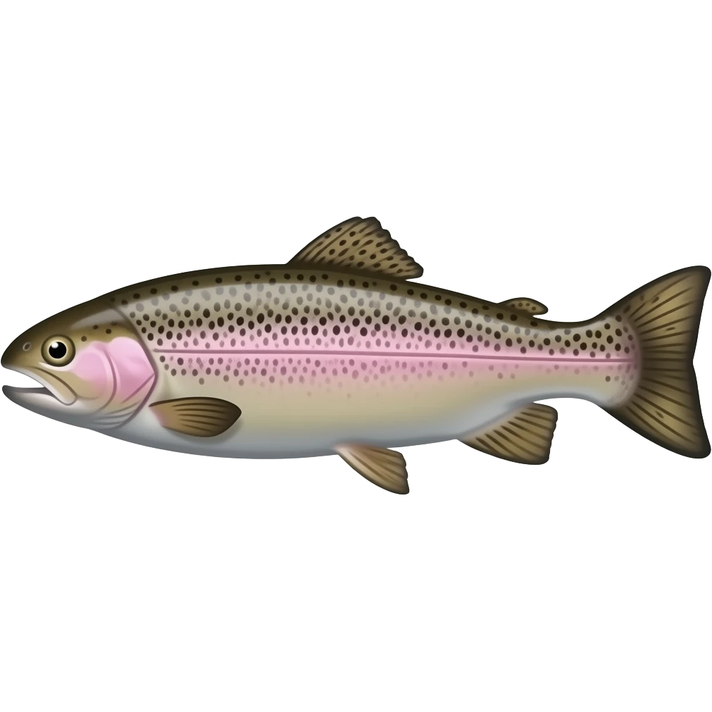 Can you create a emoji in the same style apple does it but make the emoji a specked trout fish emoji