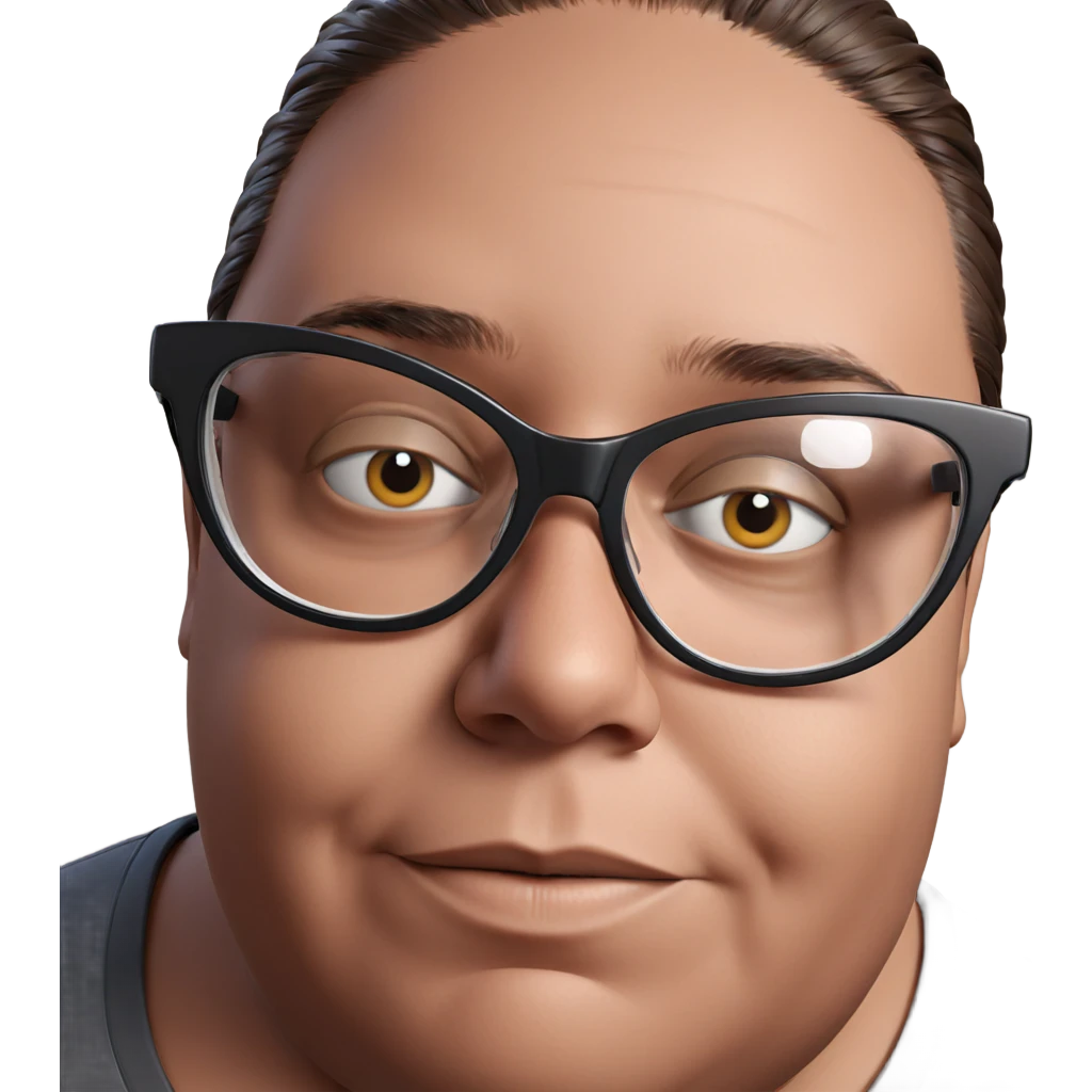 male portrait with glasses emoji
