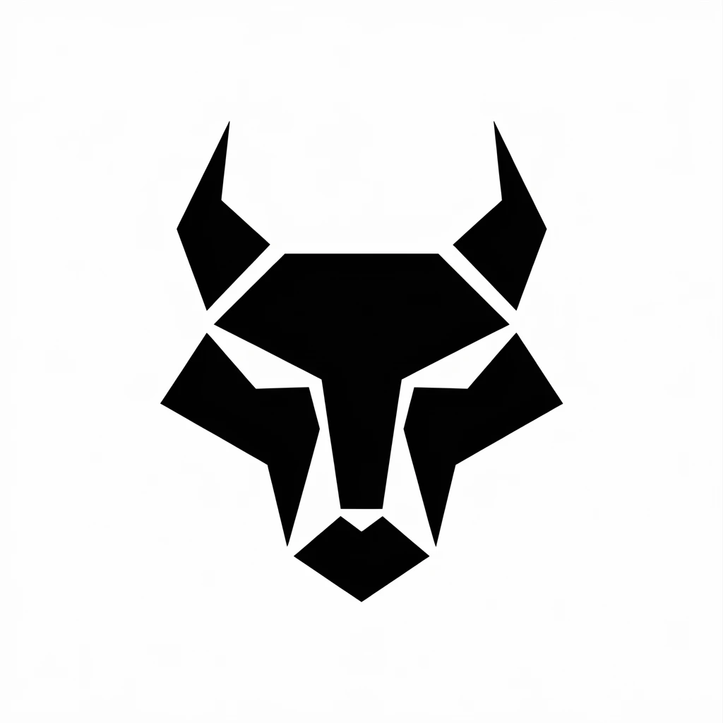 Ox icon black silhouette emoji